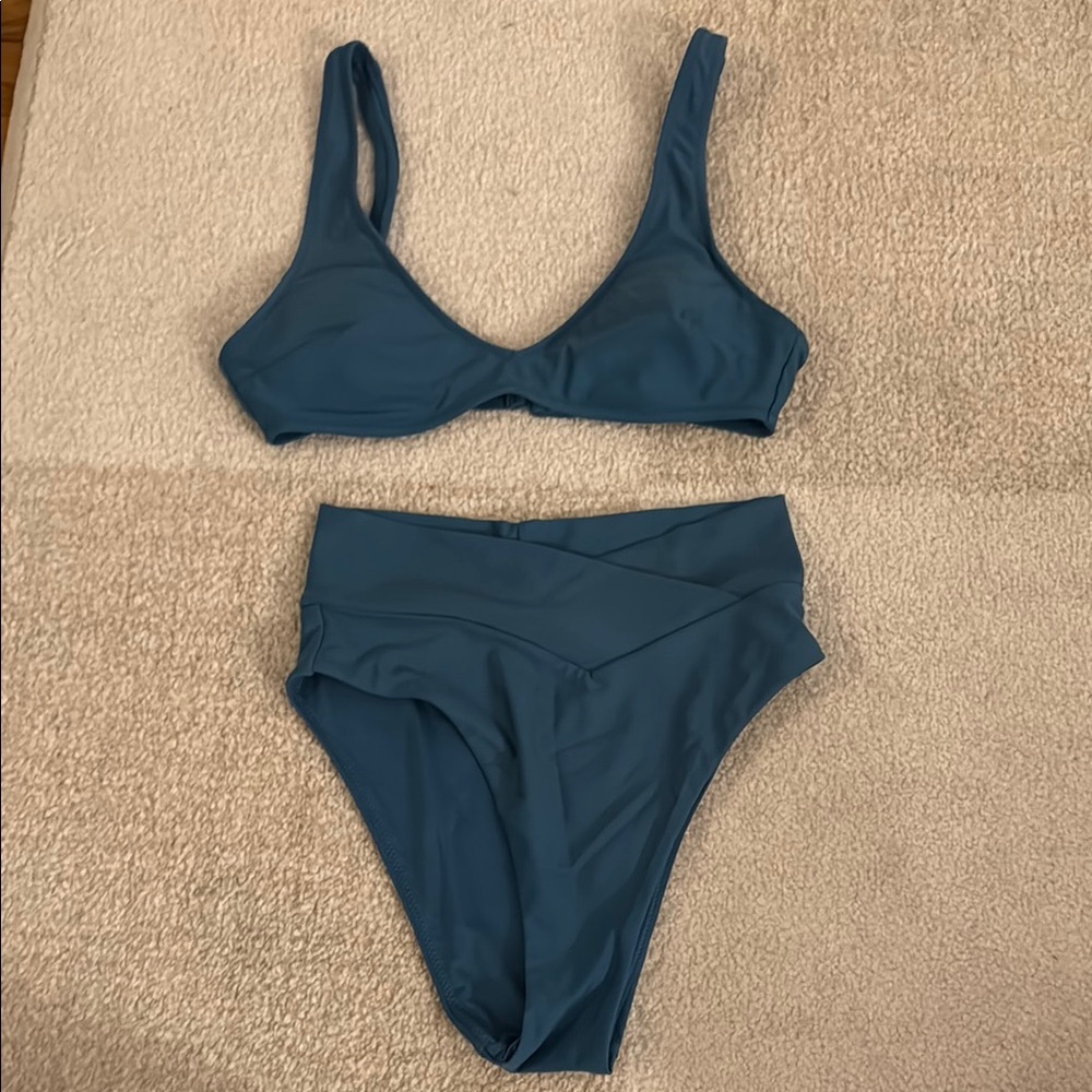 Aerie Deep Teal Bikini Set